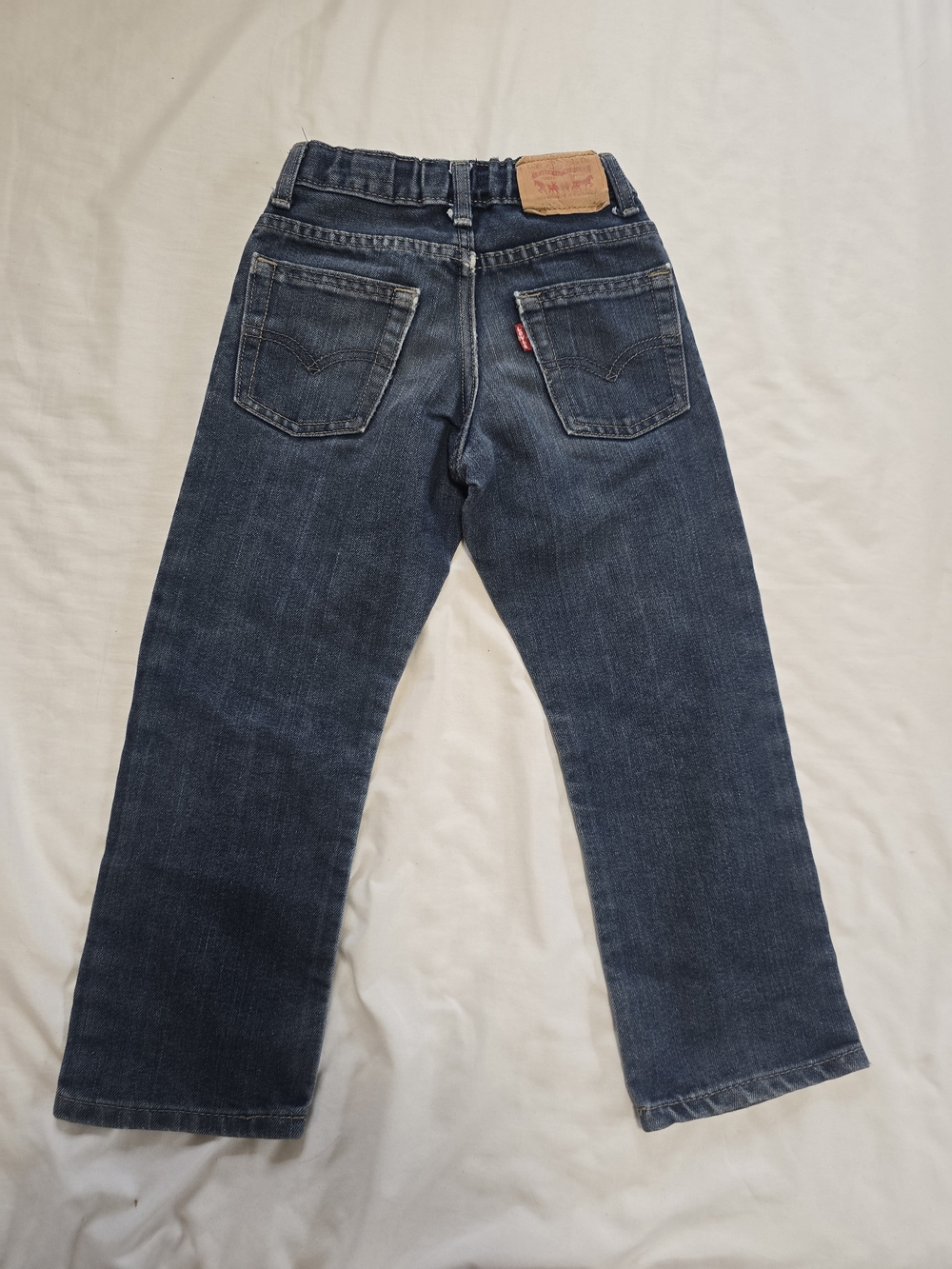 Levi's 511 Slim Boys Jeans Size 5 Regular Medium Wash Distressed Knee Stretch